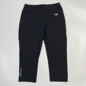 Icebreaker Merino Wool GT Black Capri Pants Size XS
